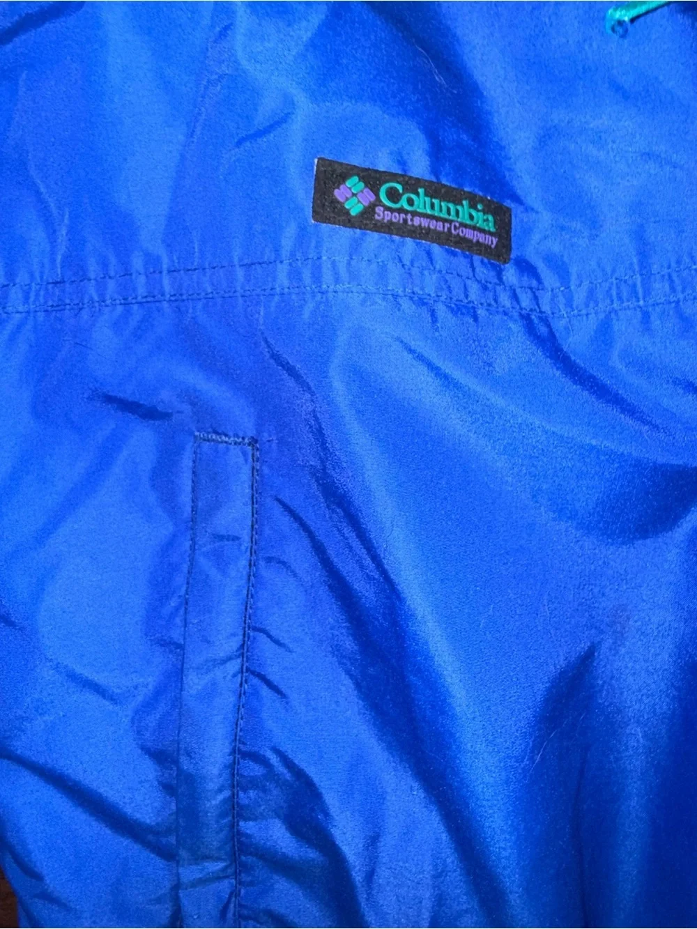 Columbia Vintage 90s Ski Snow Suit One Piece Men’s XL Blue Teal Snowsuit